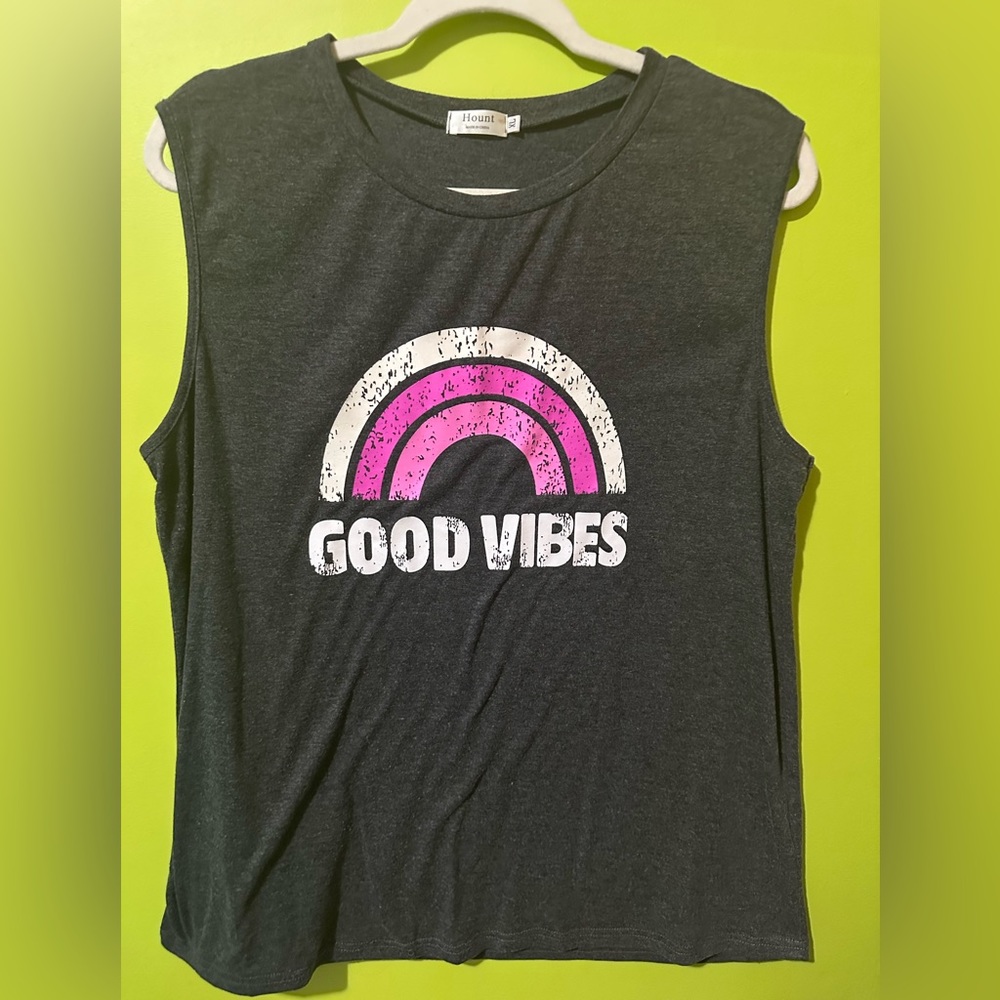 Hount Xl Good Vibes Graphic tank